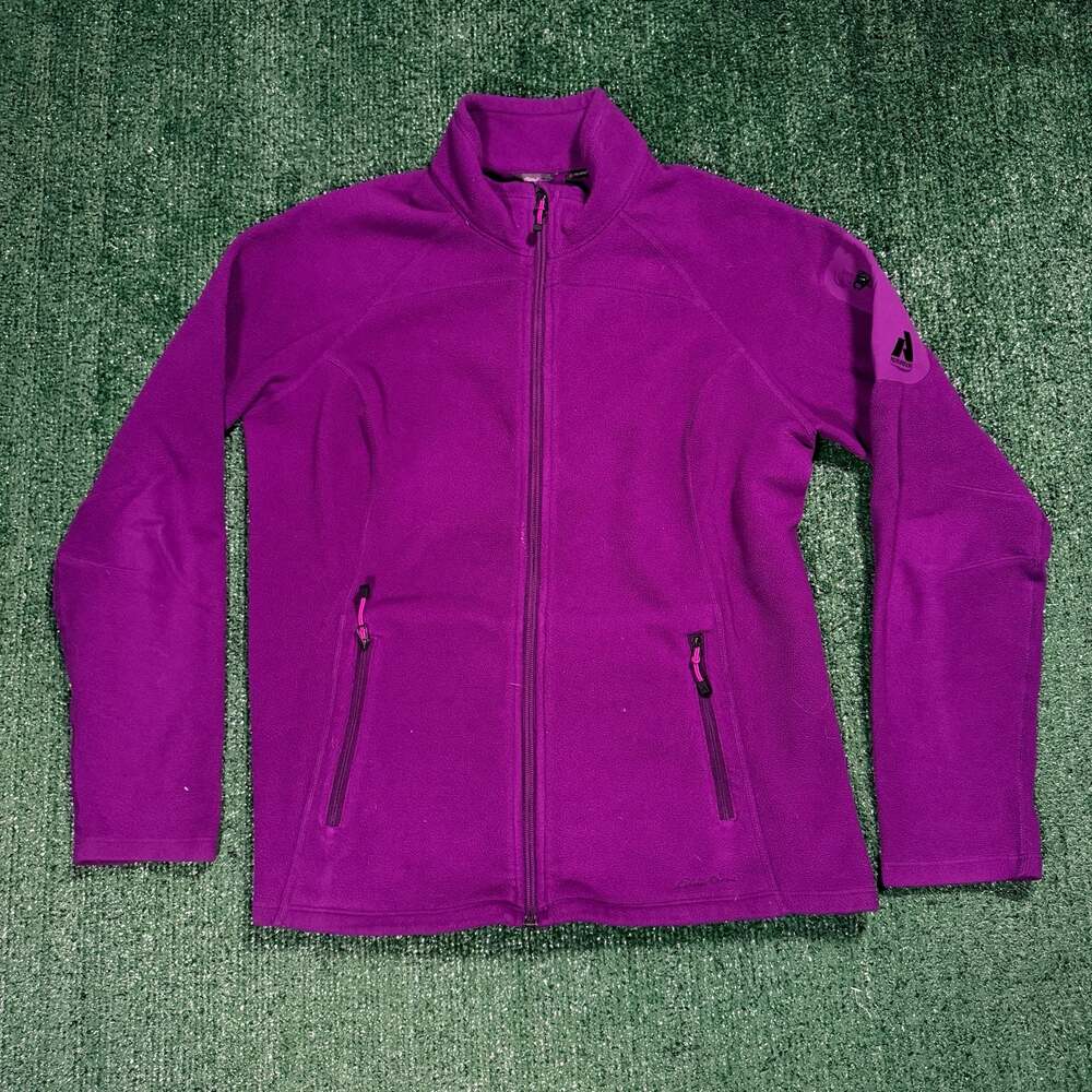 Eddie Bauer Ascent Purple Fleece Full-Zip Jacket Women's Large